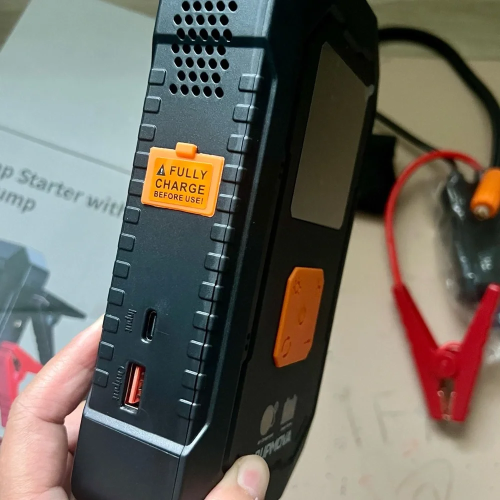 Black Portable Jump Starter 7000A